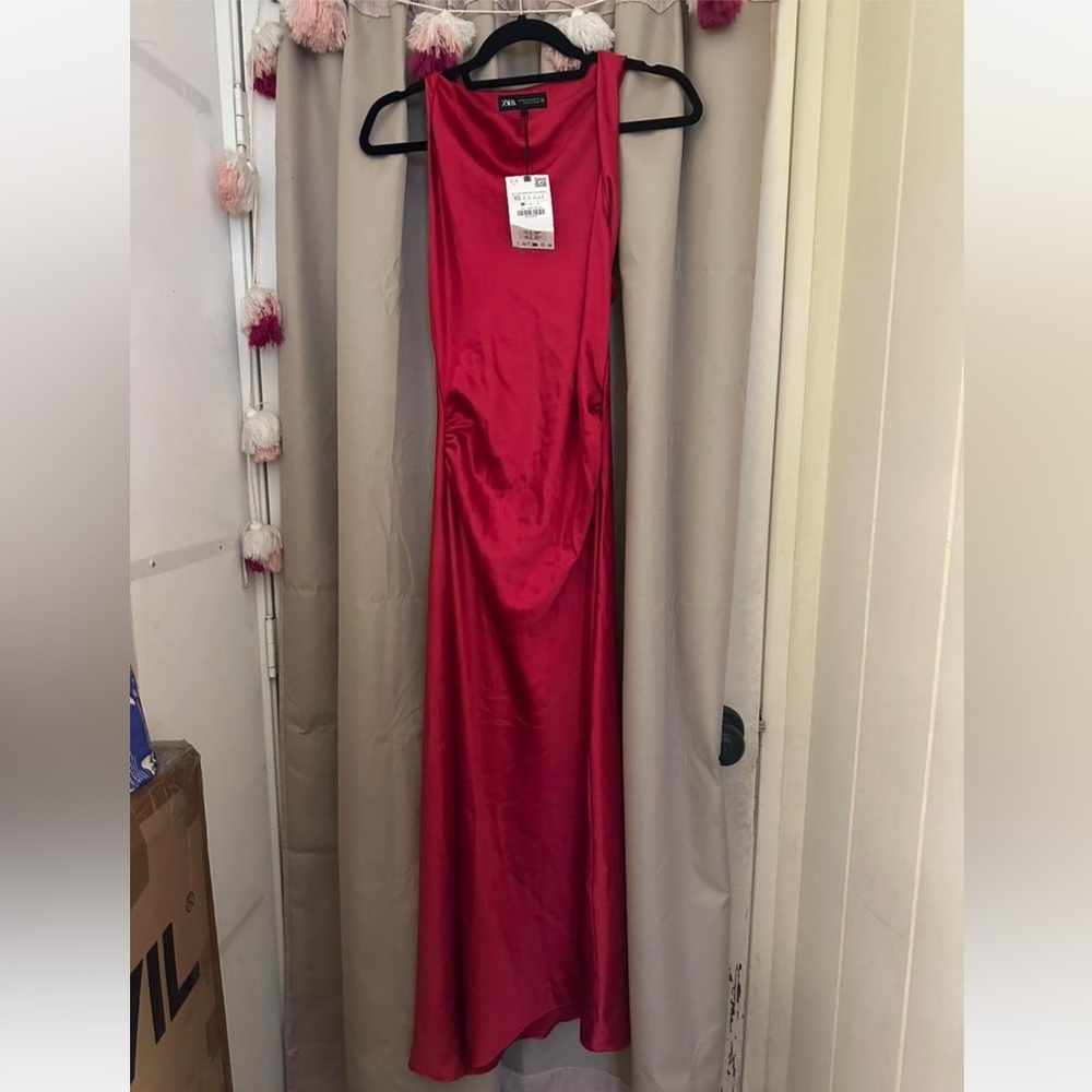 Zara red Maxi Dress